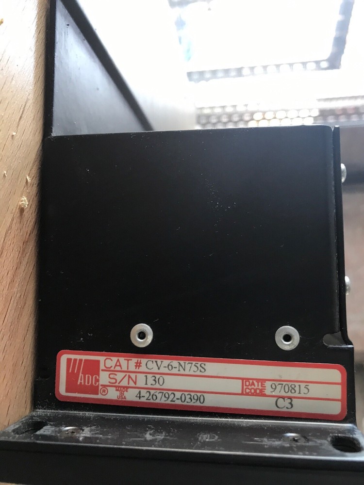 ADC CV-6-N75S Loaded Patchbay