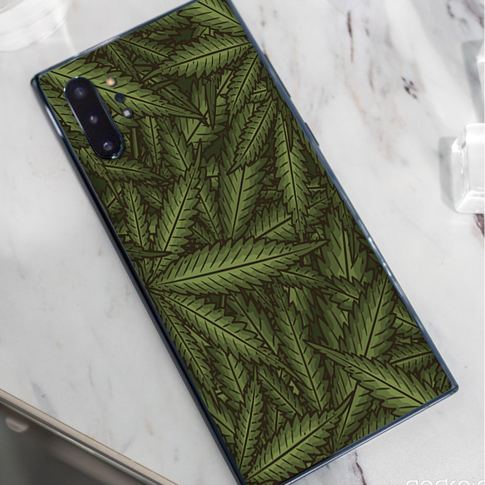 Skins Decal Wrap for Samsung Note 10 Plus gonja leaves pot weed