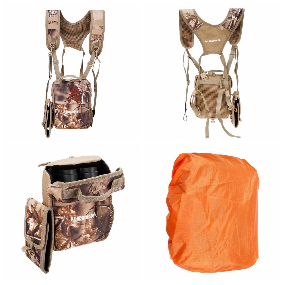 AUSCAMOTEK Binoculars Harness with Rangefinder Case