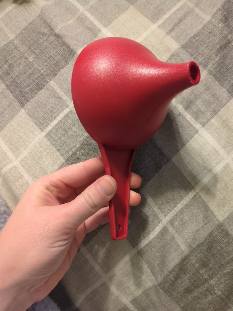 Vintage Tupperware Funnel Red