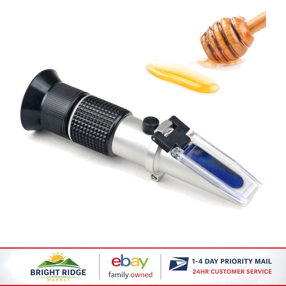 Quality Testing Refractometer for Honey, Maple Syrup, and Molasses, Compact Size