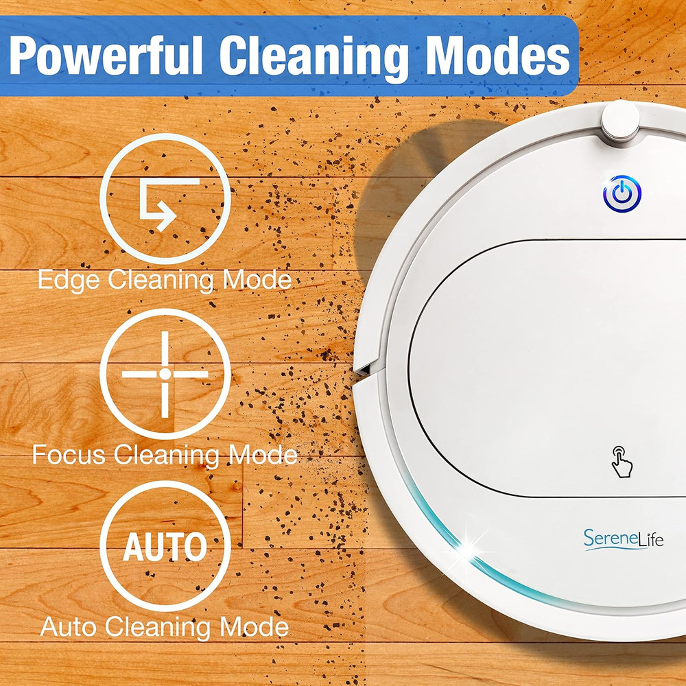 Robot Vacuum Cleaner with Remote Control, Smart Robotic Machine Automatic Floor