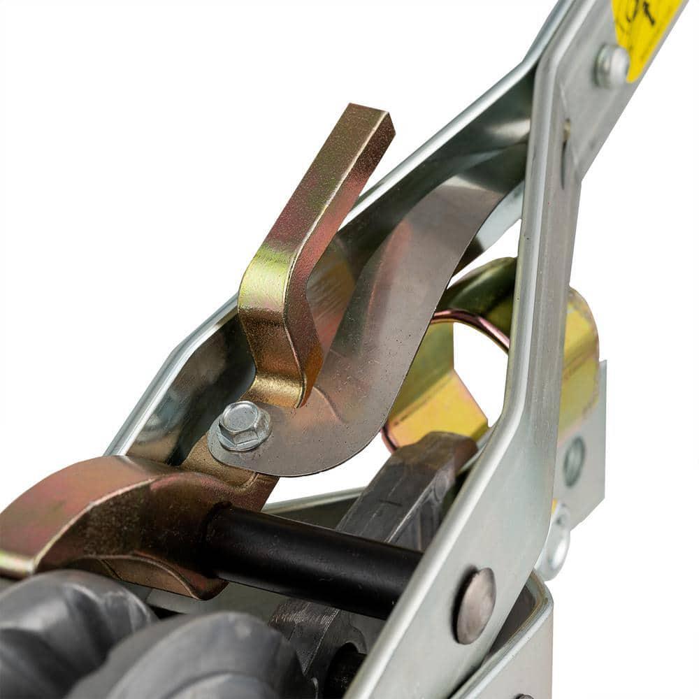 1,500 lb. 3/4-Ton Capacity 10:1 Leverage Rope Puller Come Along Tool Rope Not