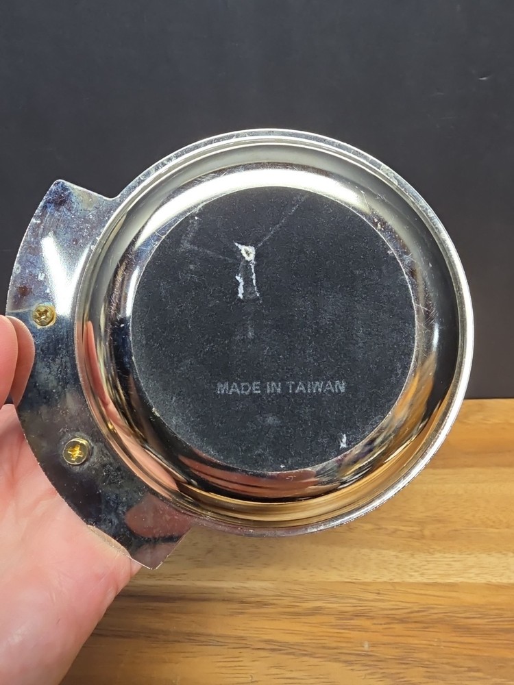 Silver Trinket Dish - Golf Bag And Ball - Felt Bottom