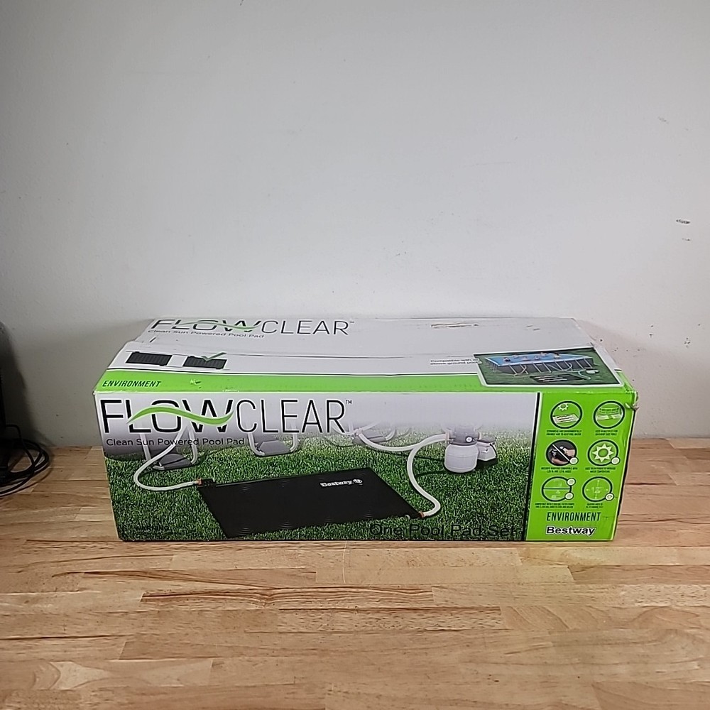 Flowclear 58759E Solar Powered Rectangular Heating Pad f/Above Ground Pools NEW