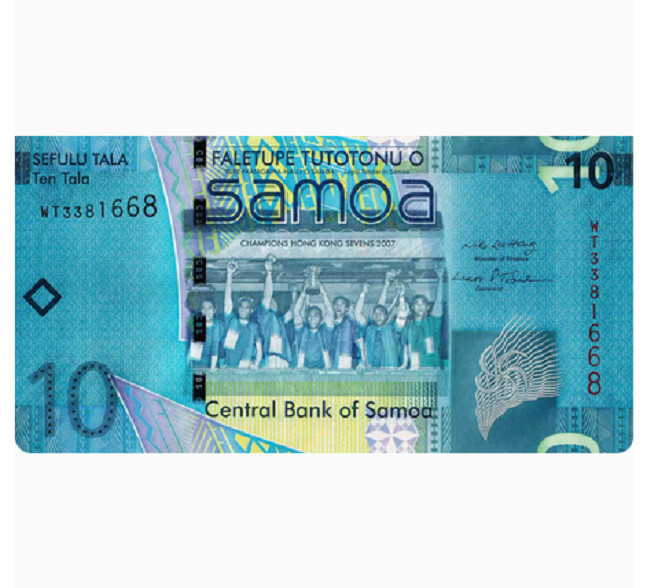 2008 Samoa 10 Tala P-39a NEW UNC Banknote