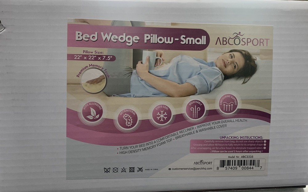 ABCOSPORT Bed Wedge Pillow-Small