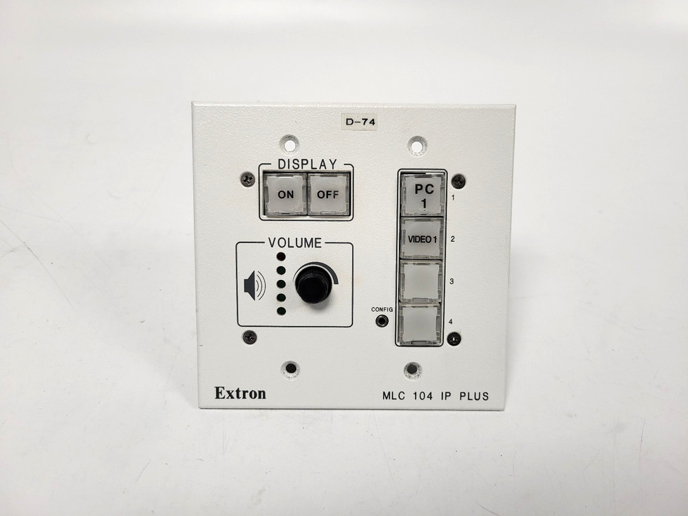 Extron MLC 104 IP Plus MediaLink Controller Ethernet Control Wall Mount