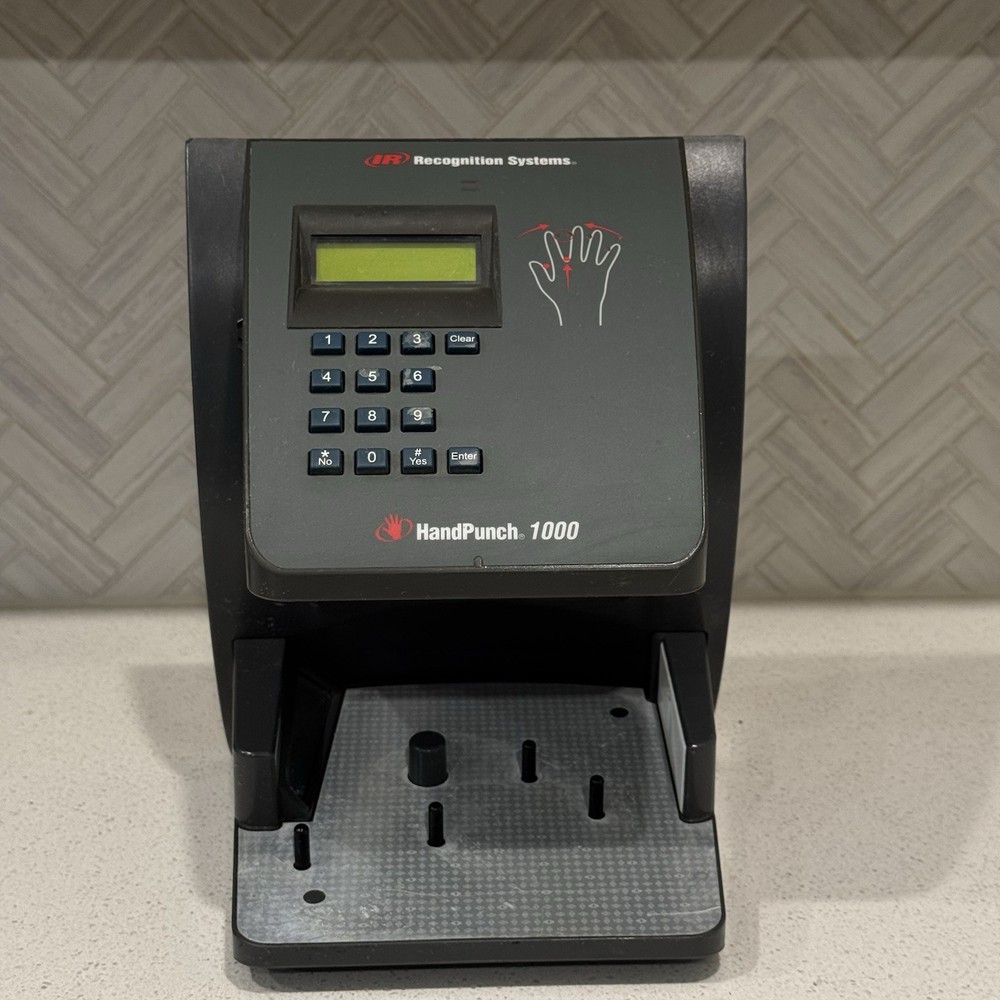 Ingersoll Rand Recognition Systems HandPunch 1000 Hp-1000 Powers On - UNTESTED