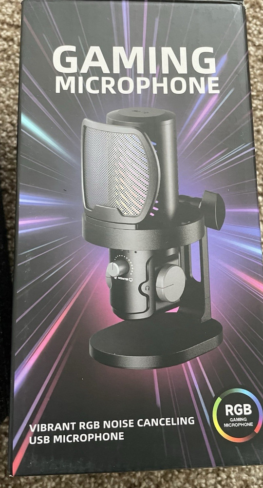 RGB Gaming Microphone | USB Plug & Play - Beginner Friendly