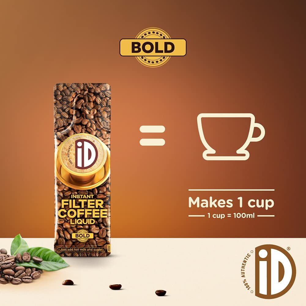iD 100% Authentic Instant Filter Coffee Decoction 20 ml Pack Liquid Coffee India
