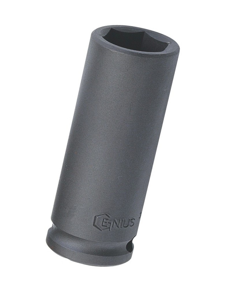 Genius Tools 3/8" Dr. 19/32" Deep Impact Socket (CR-Mo) - 366319