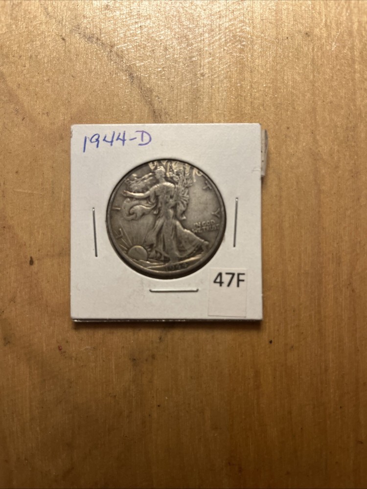 1944 D silver walking liberty half dollar coin