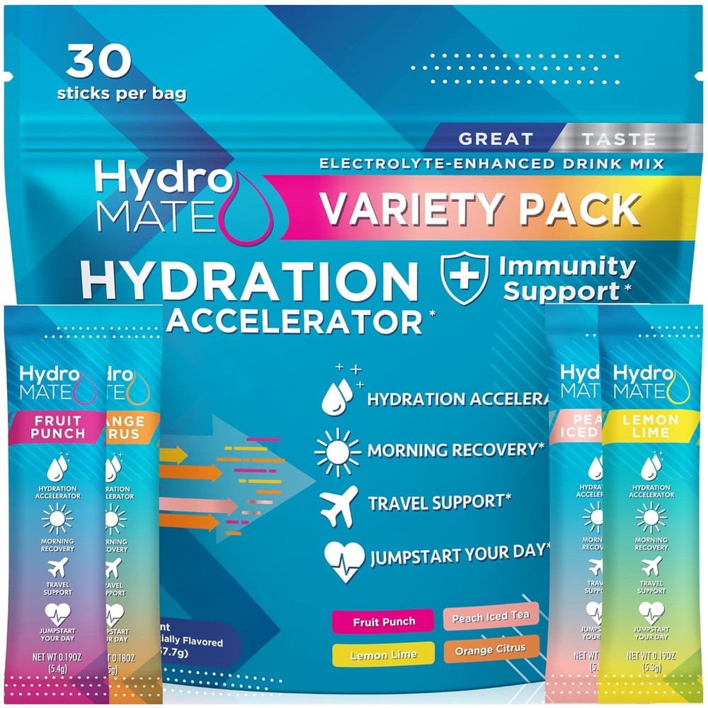 Variety Pack Electrolyte Powder 30 Count Hydration