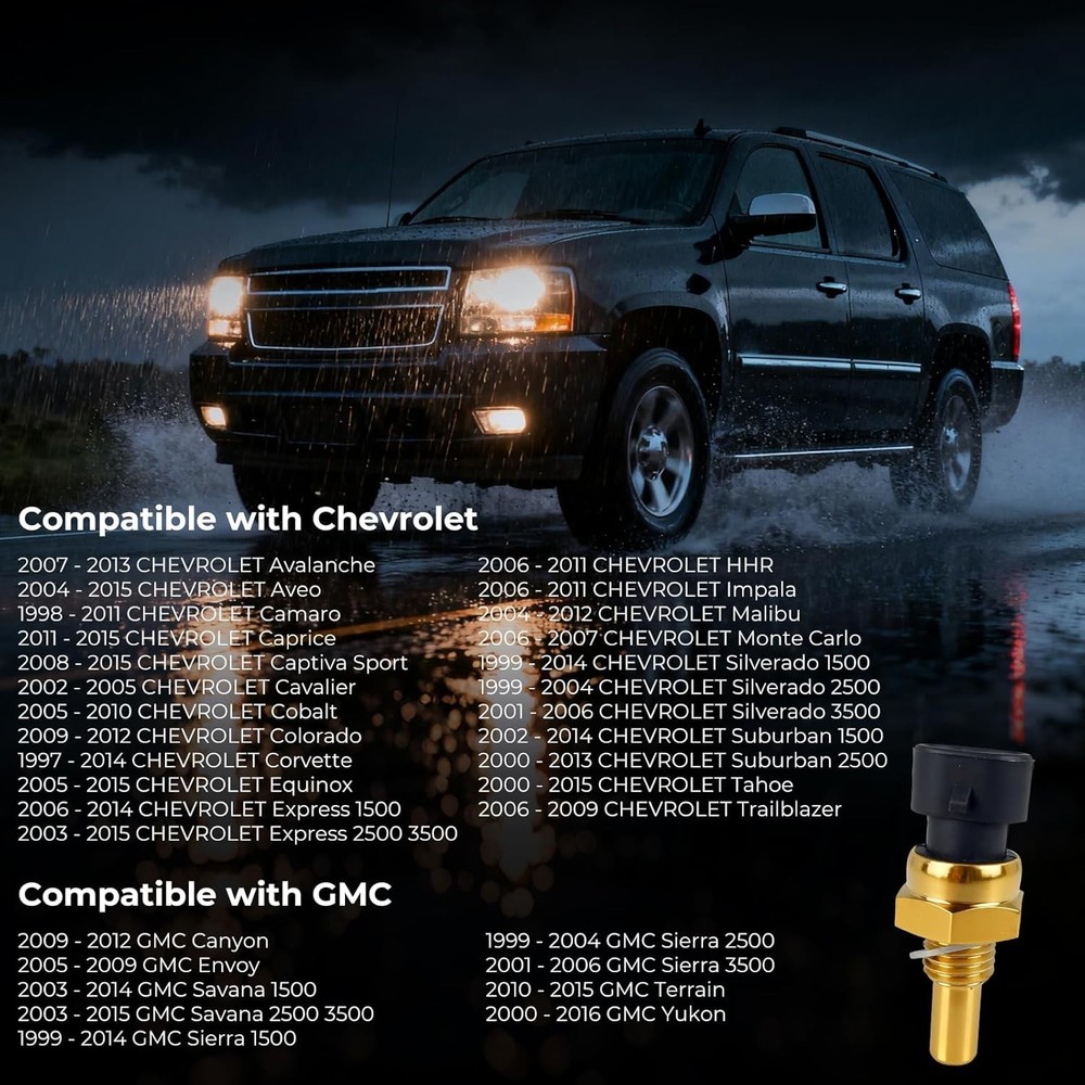 Engine Coolant Temperature Sensor for Chevy Silverado GMC Sierra 1999-2014