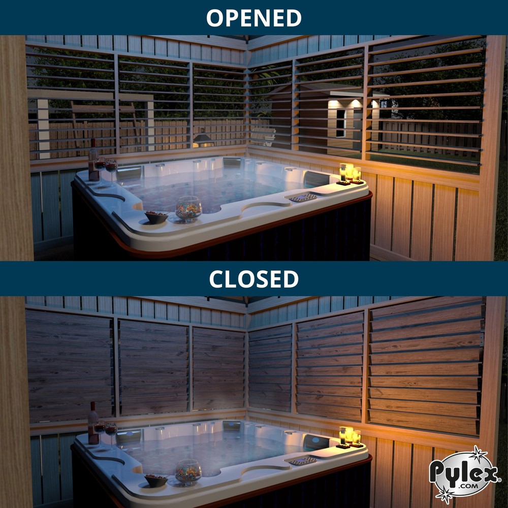 Pylex Deck Sunblind System 11060 Louvers Bracket Shutter Hardware Kit Up to