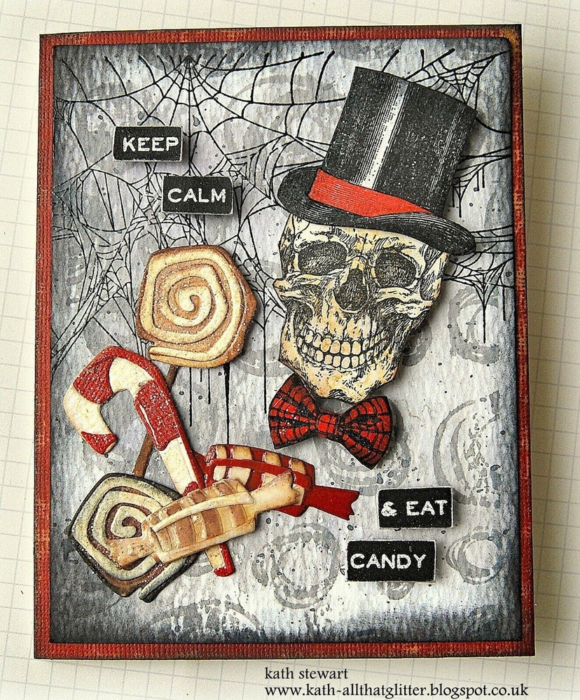 Sizzix Tim Holtz Thinlits Halloween Sweet Treats Candy Dies 664204 NEW