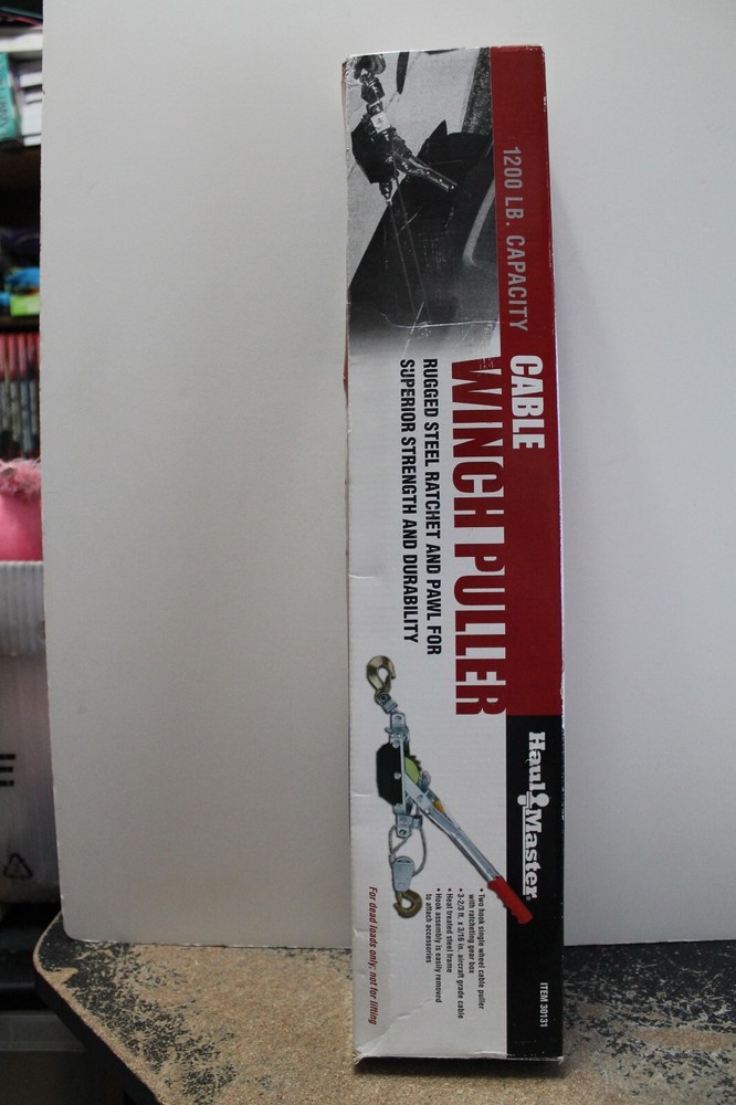 Haul Master 1200 lb. Cable Winch Puller 30131 NEW