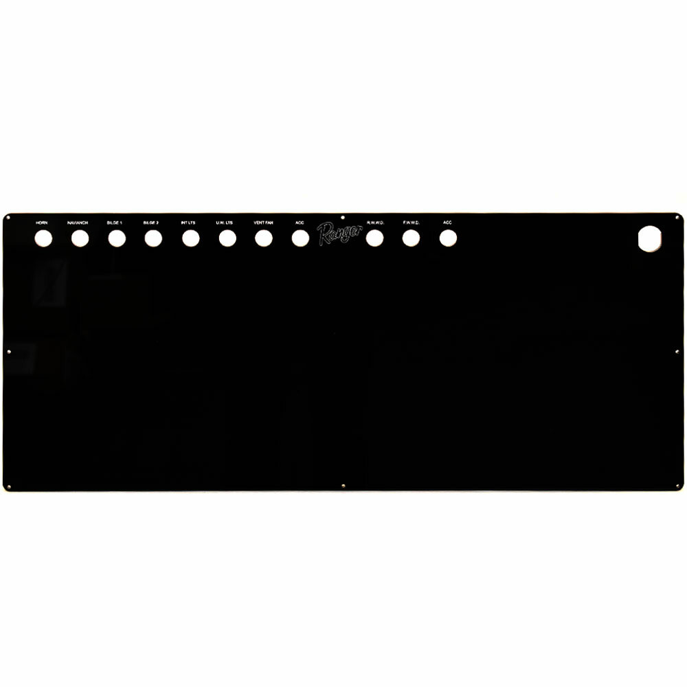 Ranger Boat Blank Center Console Dash Panel | Bay Switch Acrylic
