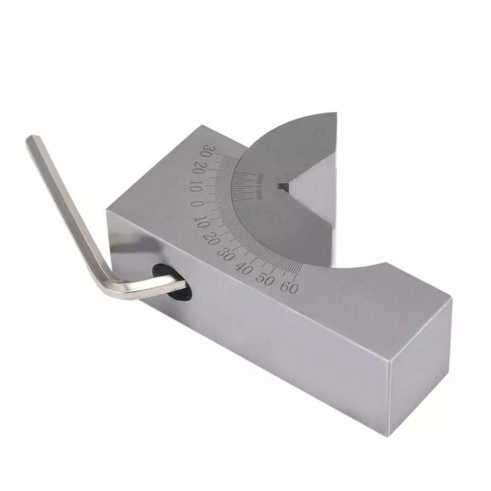 NEW Toolmaker Gauge Micro Adjustable 0°-60° Angle V Block Milling Setupwith Box