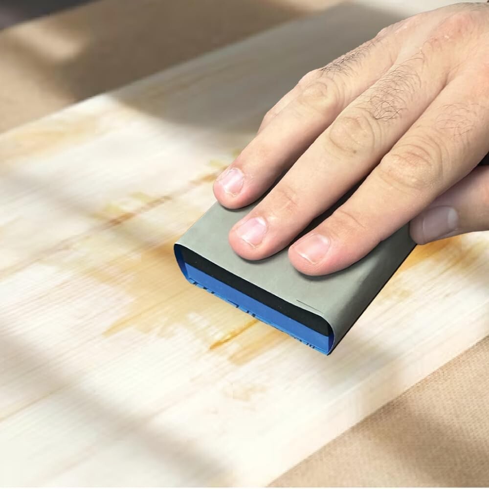 EVA Sanding Blocks Semi Rigid Double Sided Sand Sponge (2 Pack)