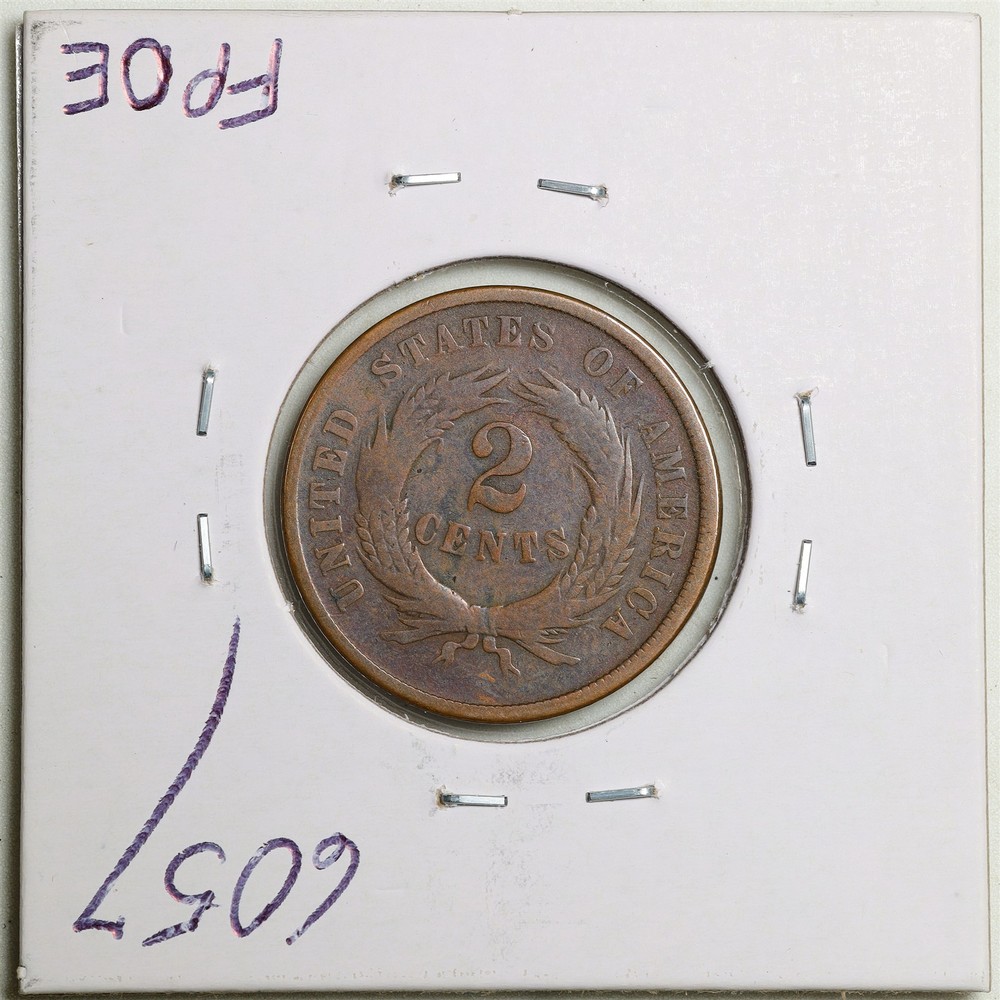 1864 2C Two Cent Piece in VG Condition #6057