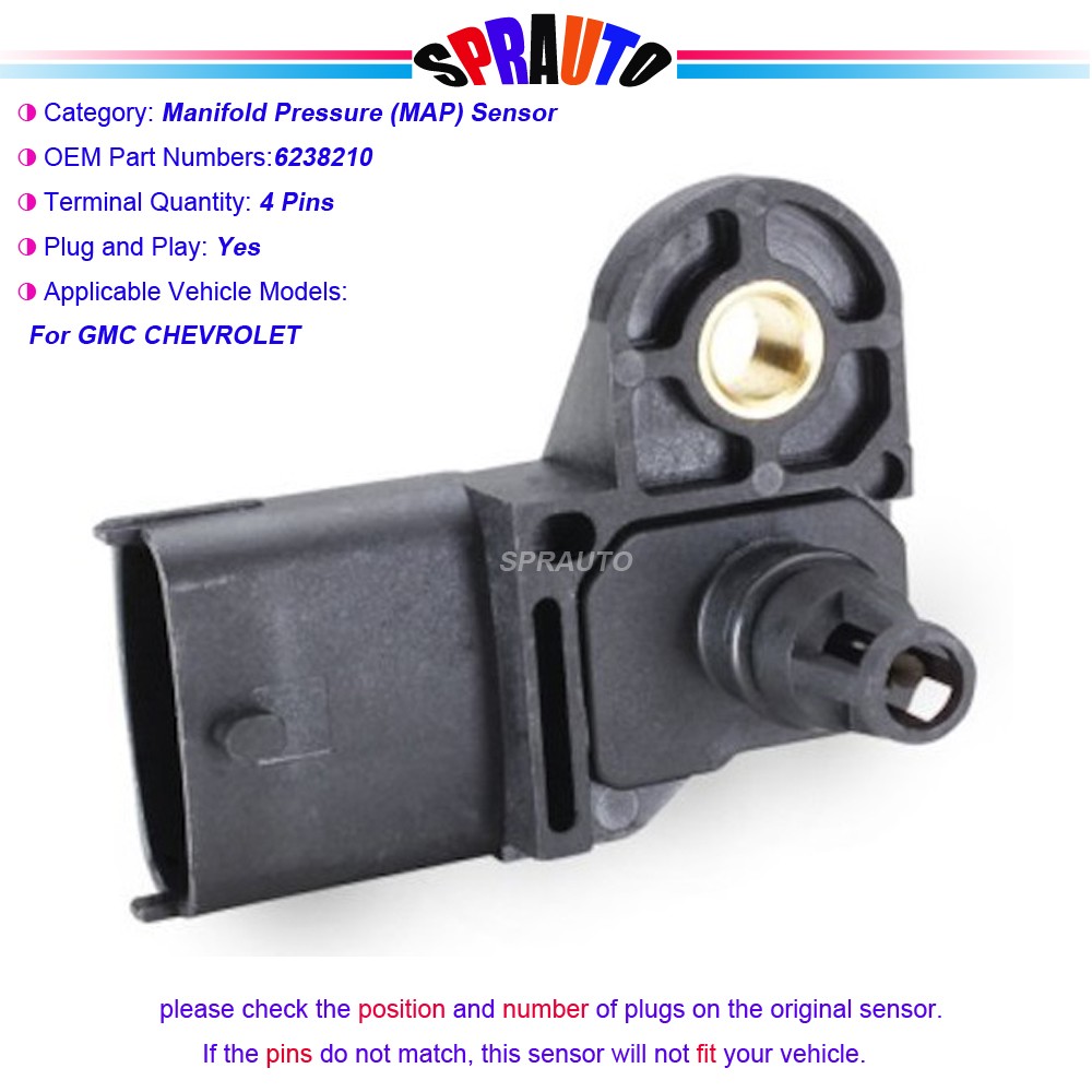 Manifold Absolute Press Sensor For Ford Mustang Explorer Edge Escape 6238210