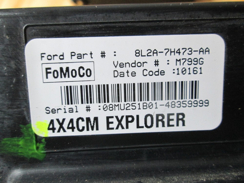 2012 Ford Explorer Transfer Case Control Module 4x4 TCCM 8L2A-7H473-AA OEM
