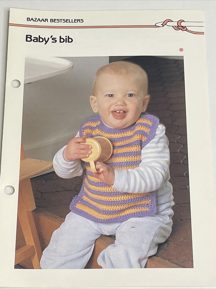 Baby's Bib Crochet Pattern Marshall Cavendish