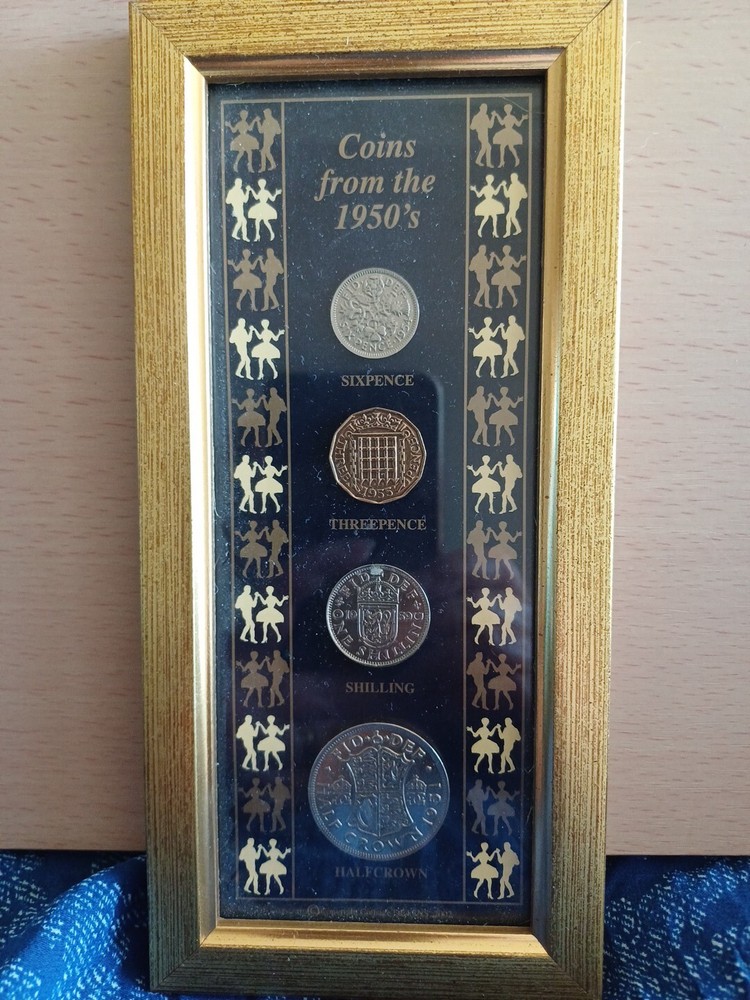 British Coins from the 1950’s (Framed)