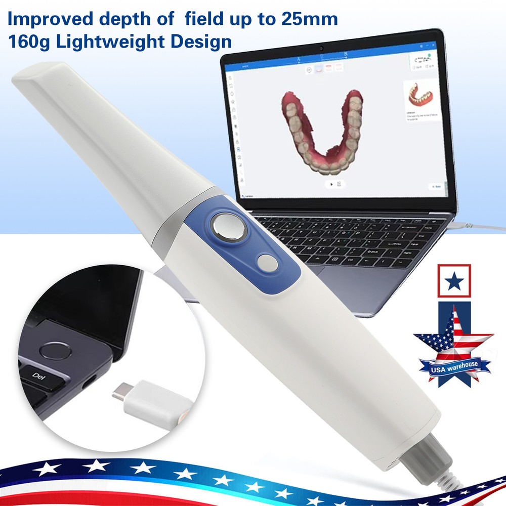 escáner intraoral dental 3D con software
