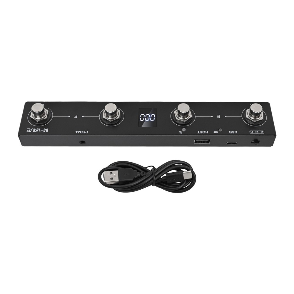 For M-VAVE Chocolate Plus For MIDI Footswitch Controller Rechargeable 4Buttons