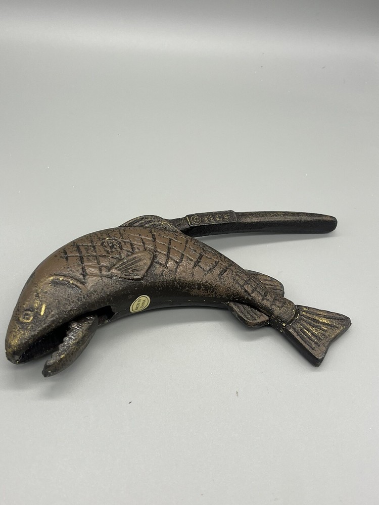 Vintage MCF Salmon / Fish Cast Iron Nut Cracker.