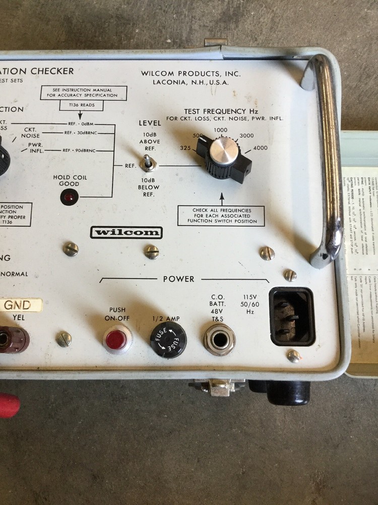 WILCOM PRODUCTS T247 CALIBRATION CHECKER