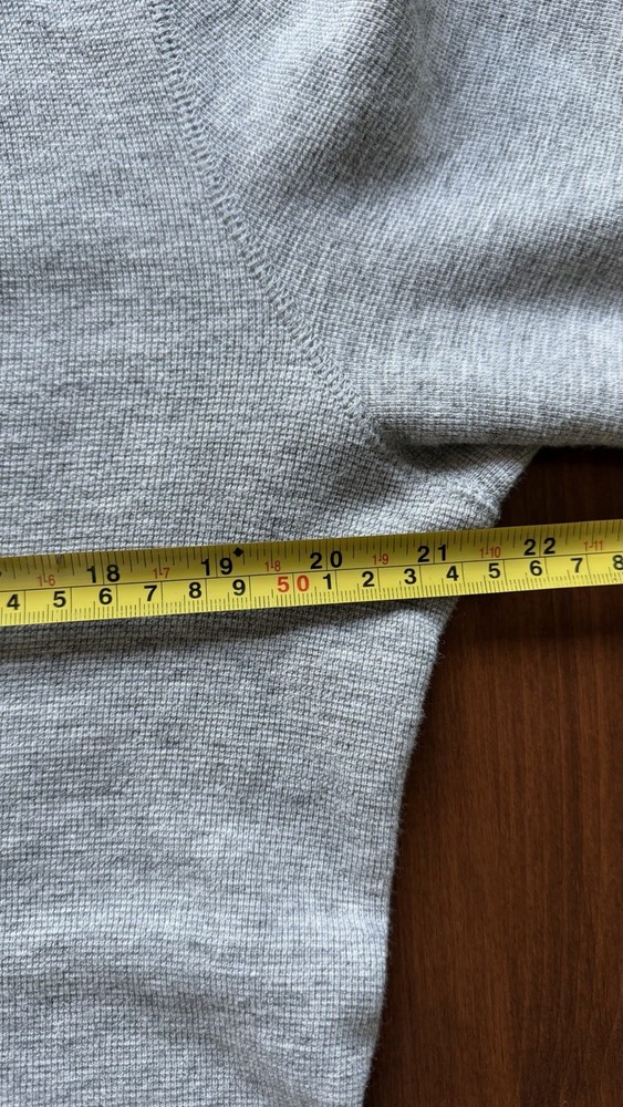 Jack Spade Light Gray Quarter Snap Pullover Sweater Size Small
