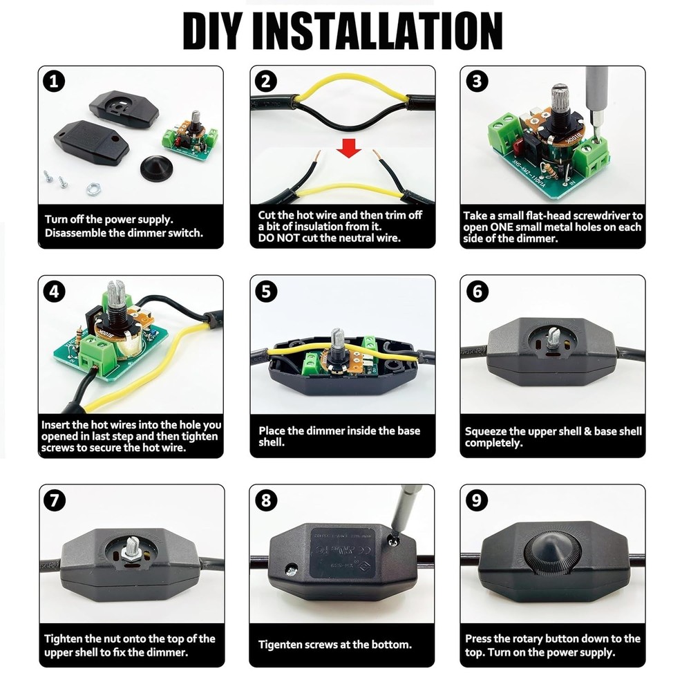 Versatile 2-Pack Dimmer Switches: Full Range Control for Home Lighting Solutions
