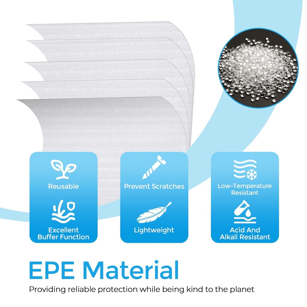 Moving Supplies 100 PCS Foam Pouches Sheets for Packing Storage Ship