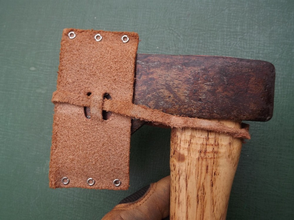 Vintage Small NORLUND Hatchet Axe & Leather Sheath