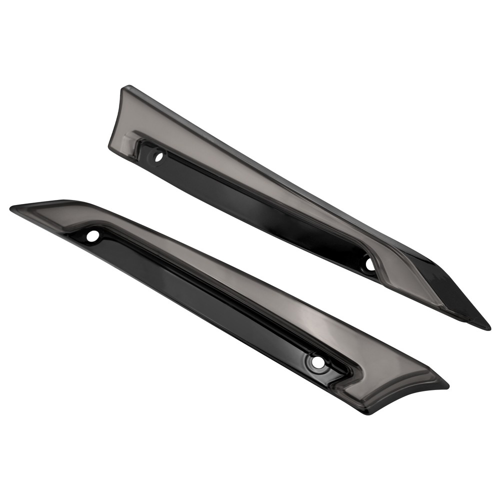 Black Split Windshield Trim LED Turn Sginal Light Fit For Harley Road Glide 15+