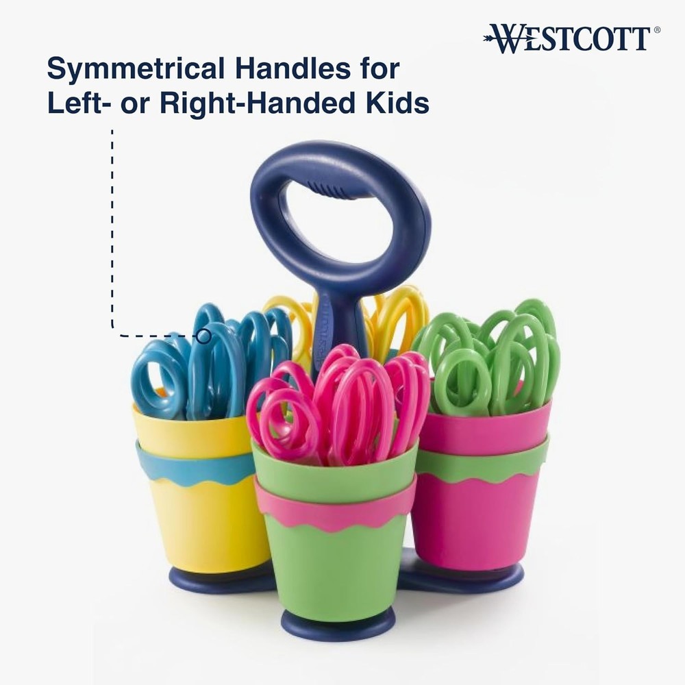 Classroom Scissor Caddy with 24 Student Scissors