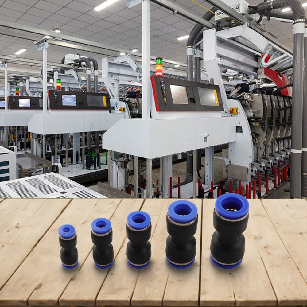 50pcs Straight Push Connectors Compatible with Multiple Pneumatic Systems