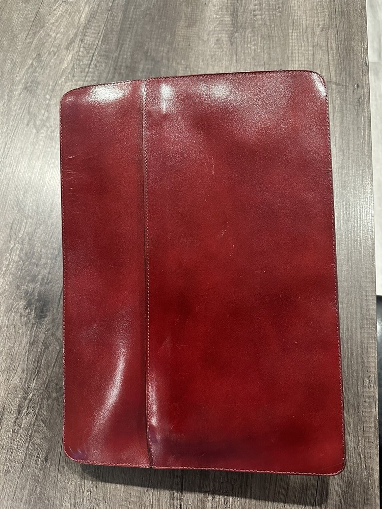vintage leather document holder