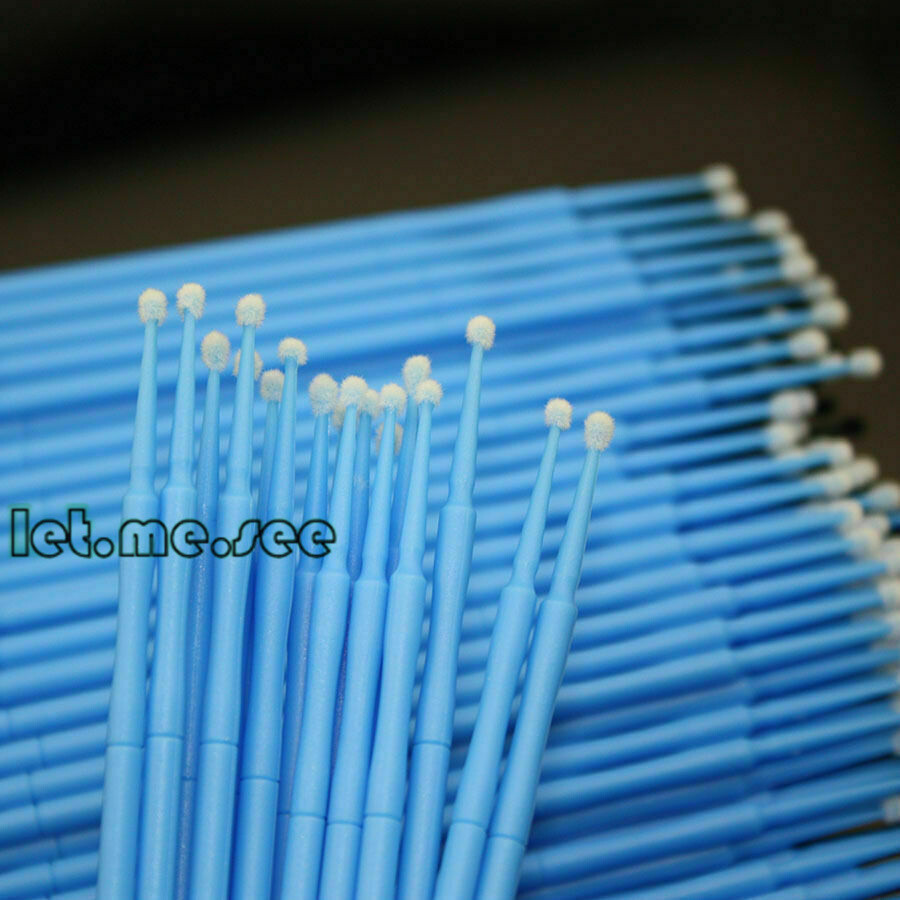 100pc/Bottle Microbrush Micro Brush Applicator Tips Regular/Fine/Long/Super Fine