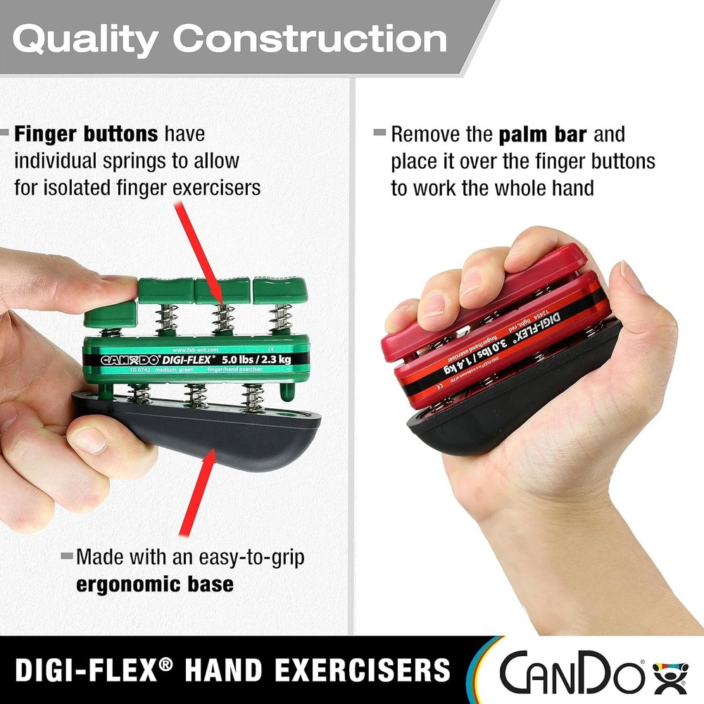 Portable Digi-Flex Finger and Hand Training Device for Rehab & Flexibility