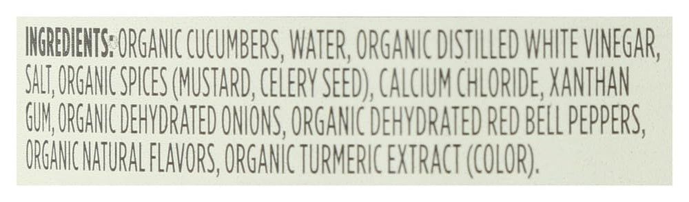 , Organic Dill Relish, 10 Oz