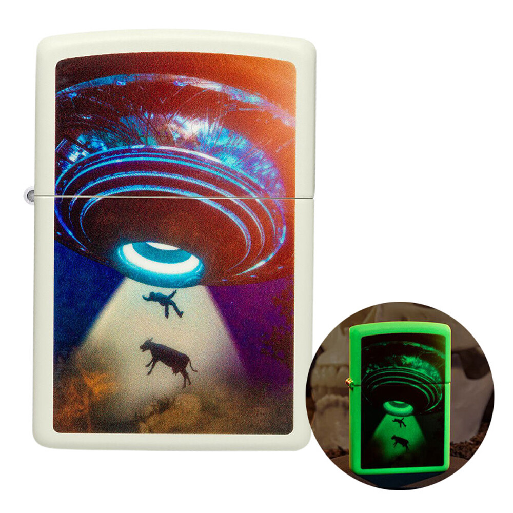 ZIPPO 49838 UFO Design Glow Classic Windproof Lighter