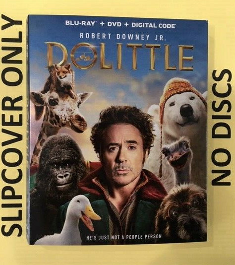 Dolittle  (2020) - Blu-ray Slipcover ONLY - NO DISCS