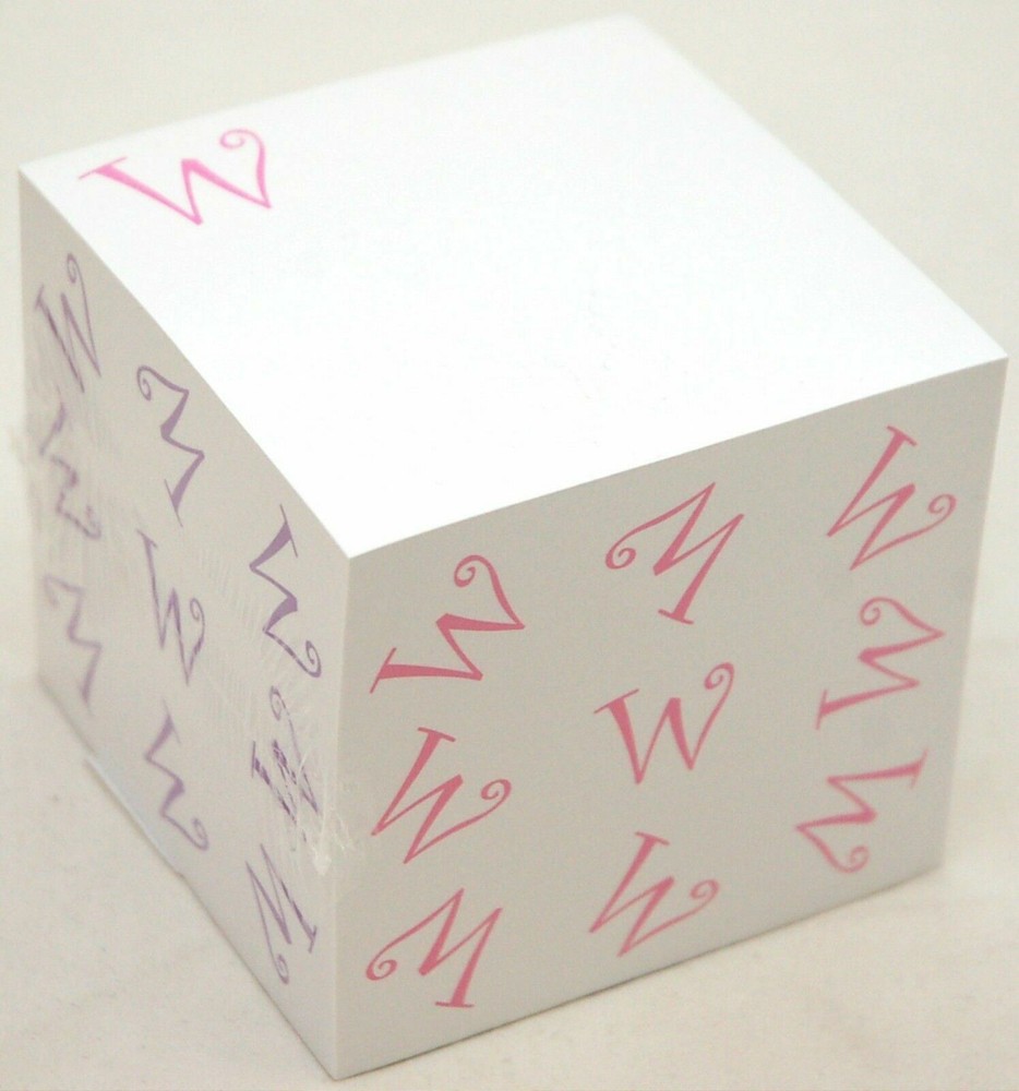 2400 Post-It SHEETS Notepad The Letter W White Sticky Notes 3" Square Office NEW