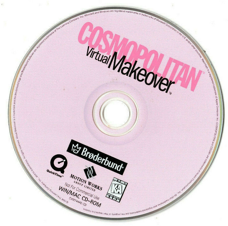 Cosmopolitan Virtual Makeover (PC, 1998, The Learning Company)