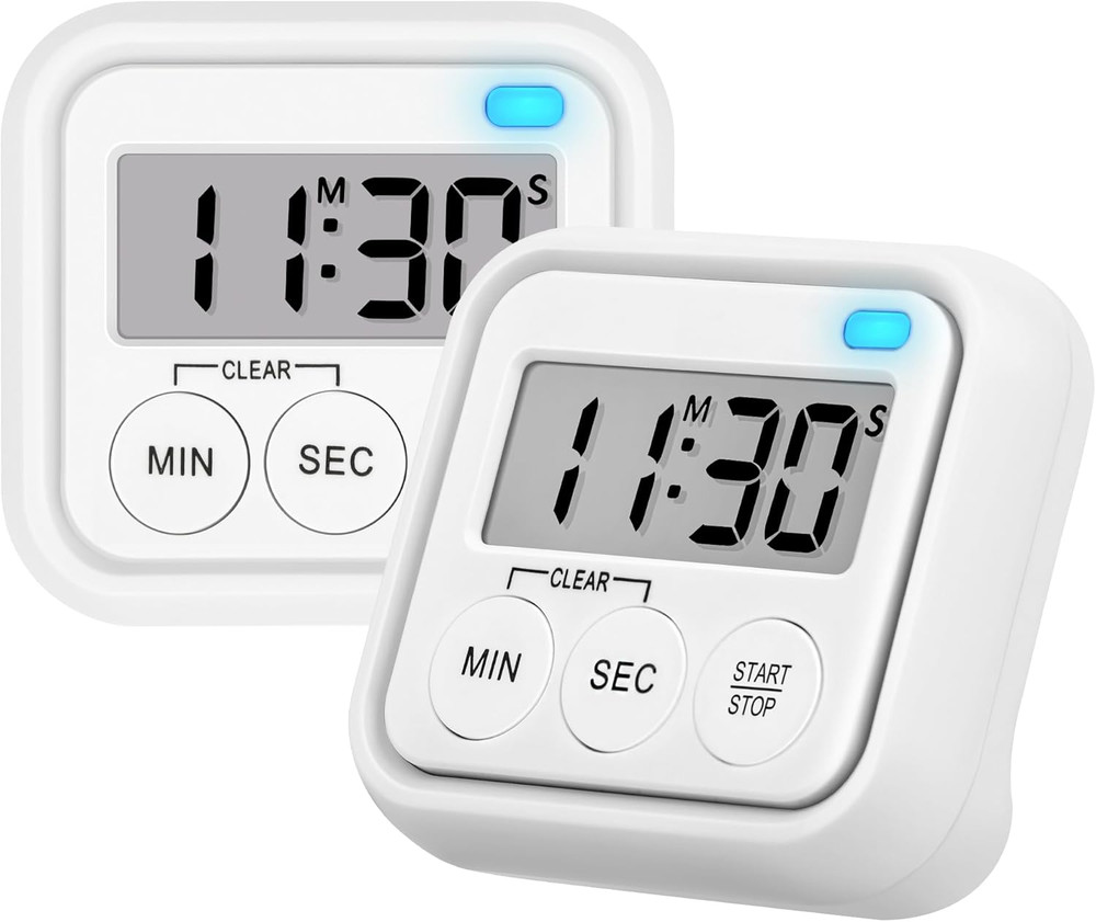 Digital Countdown Timer With Flashing Light Magnetic Silent Classroom Kitchen